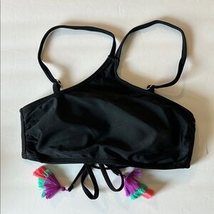 Xhilaration black bikini swim top size small NWOT